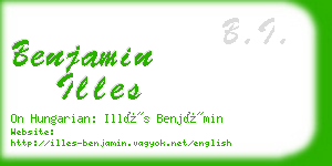 benjamin illes business card